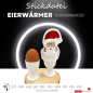 Preview: ITH Stickdatei Eierwärmer Nikolaus / Weihnachtsmann für den 10x10cm Stickrahmen